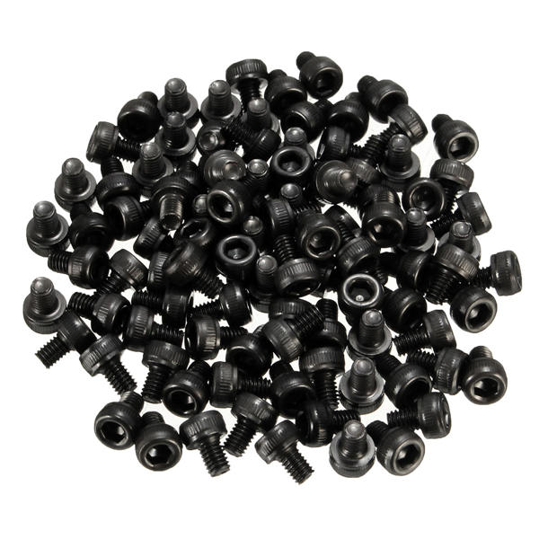 25/50/100pcs Metric Thread M3x5mm Hexagon Socket Cap Head Steel Screw Bolt
