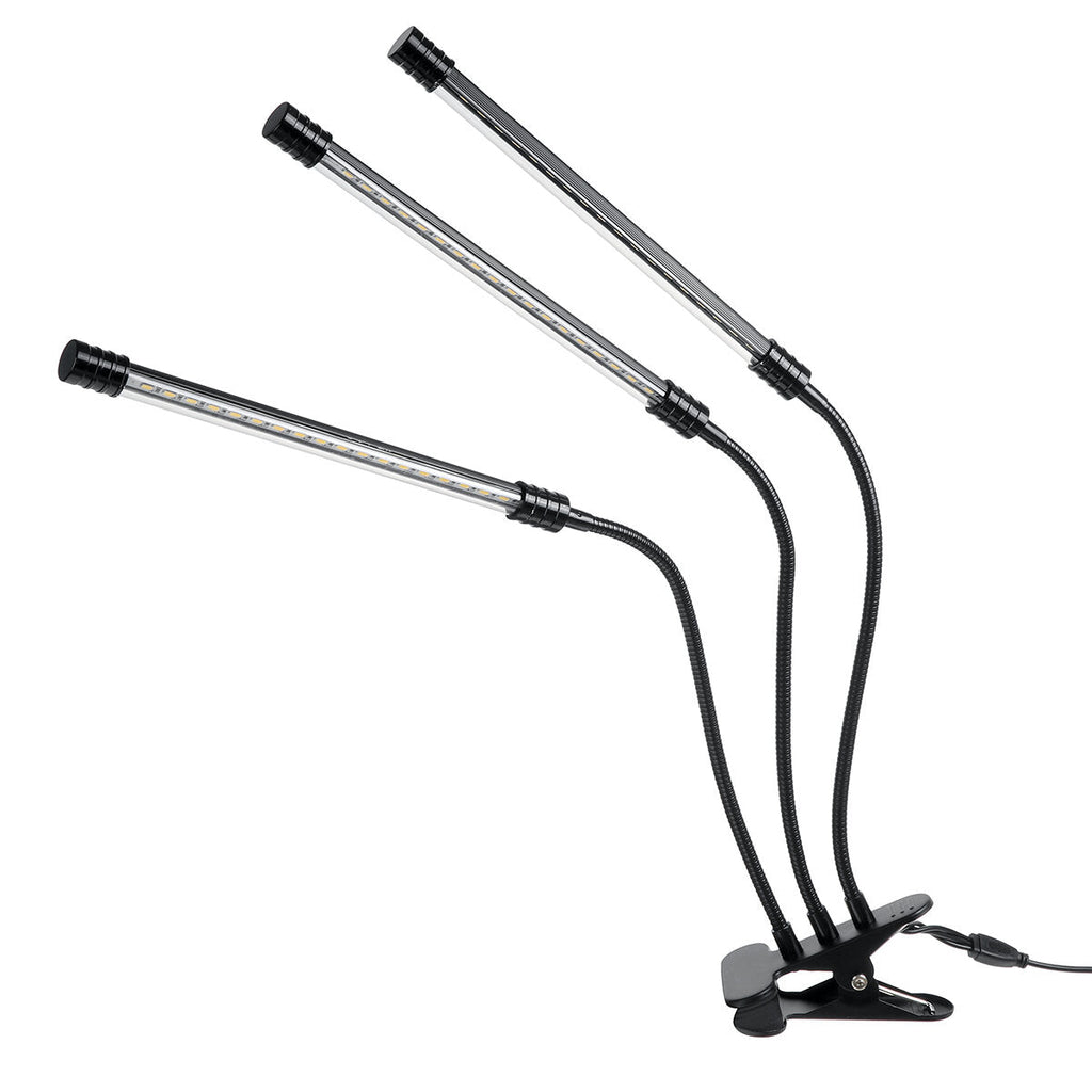 2/3/4 Heads 5730 USB LED Plant Grow Light Dimmable Timer 360 Flexible Clip Hydroponic Garden Desk Tube Lamp