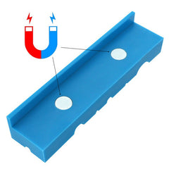 2Pcs 140mm Vise Jaws Multipurpose Magnetic Reversible Vise Soft Jaw Pads for Metal Vise Table Vise