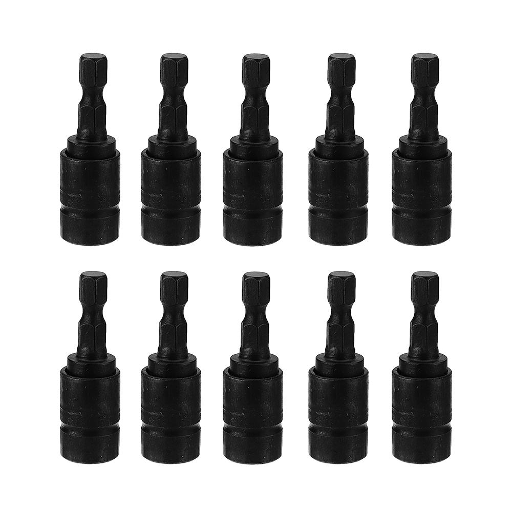10pcs 1/4 Inch Hex Socket Adapter Drill Chuck Converter Impact Driver for Electric Hammer