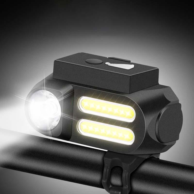 650LM XPE Headlight Far Near Distance Bike Front Light USB Rechargeable 4 Modes 90 Adjustable Waterproof Camping Hiking Cycling Fishing Light