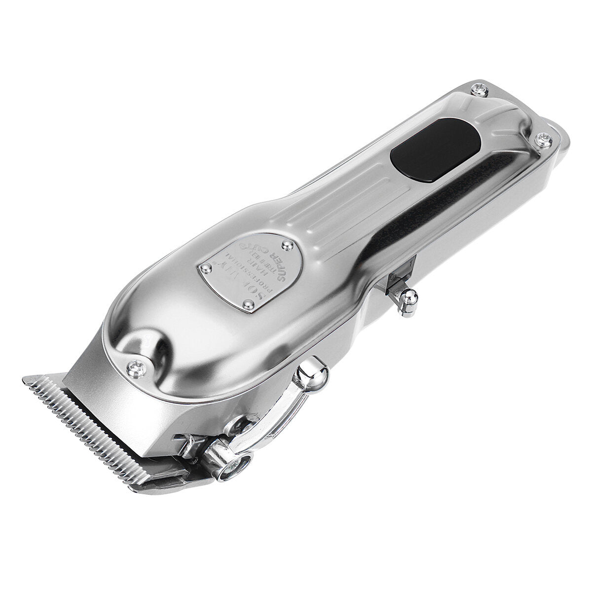 Stainless Steel Hair Clipper Display Adult USB Rechargeable Push Shear Beard Razor Hair Clipper