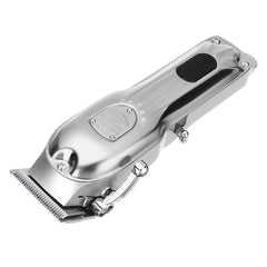Stainless Steel Hair Clipper Display Adult USB Rechargeable Push Shear Beard Razor Hair Clipper