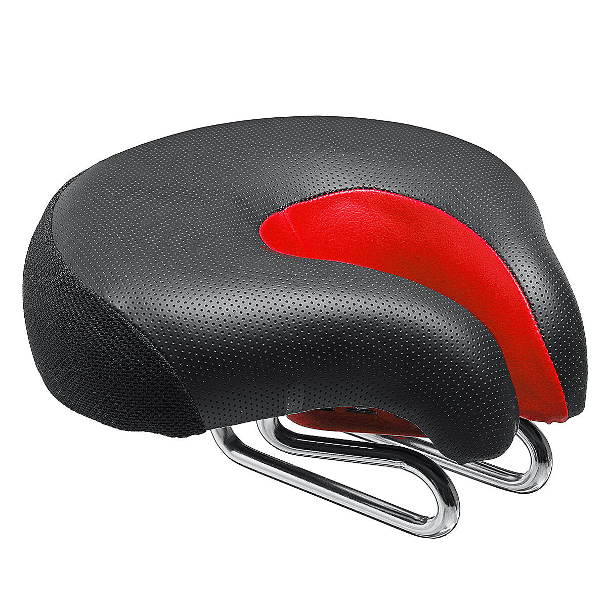 Bicycle Noseless Saddle Wide Large Soft PVC PU Pad