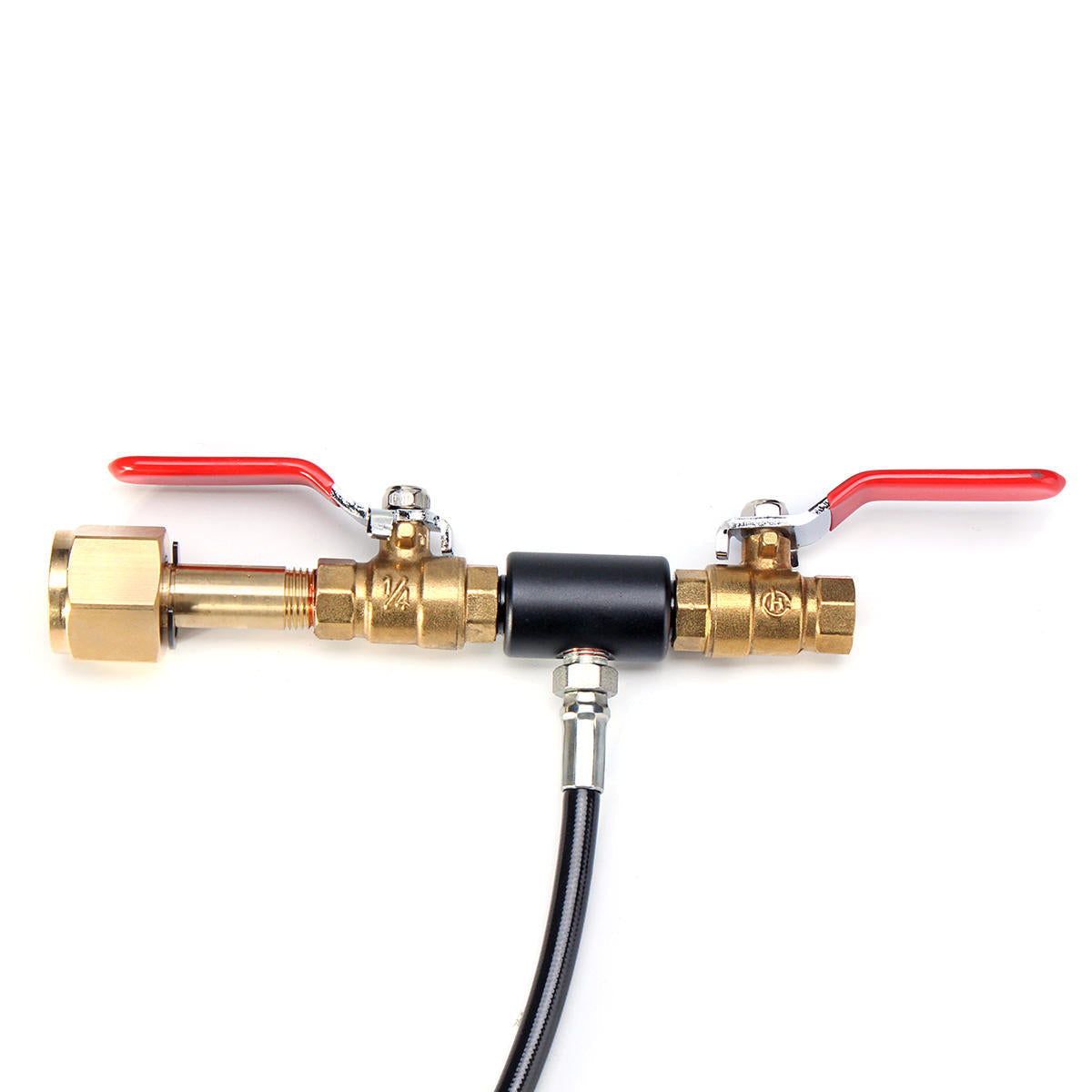 24 Inch CGA320 Soda Club High Pressure Hose Inflatable Air Valve CO2 Fill Station Tank