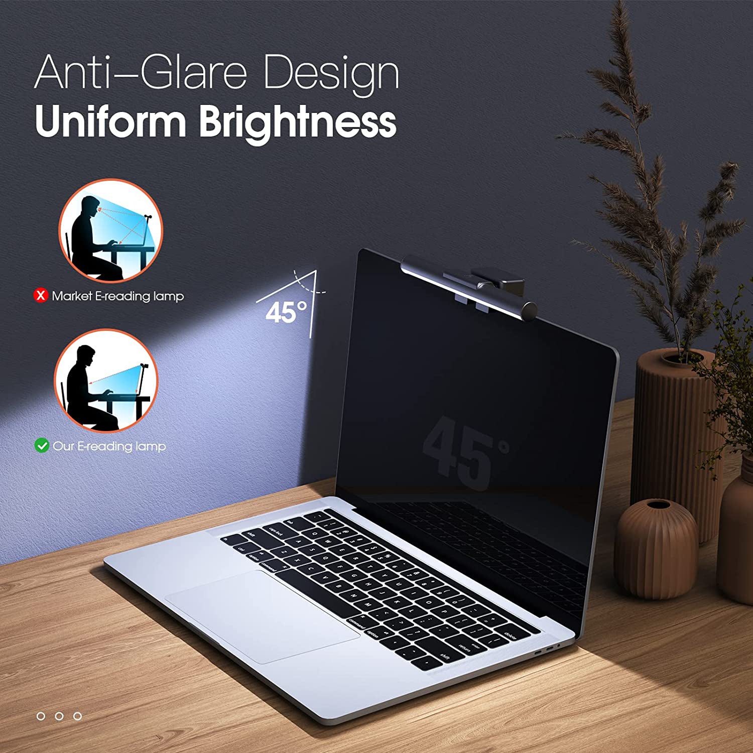 Laptop Monitor Light Bar Touch Control USB Powered Screen Bar Adjustable Brightness/Color Temperatureg for Laptop