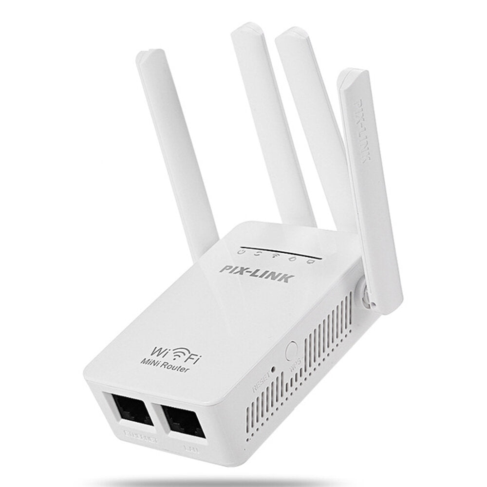 Network Repeater Wifi Extender Four Antenna Aignal Amplifier 300M Router Extender Wifi Repeater Wireless Internet Booster Plug Home