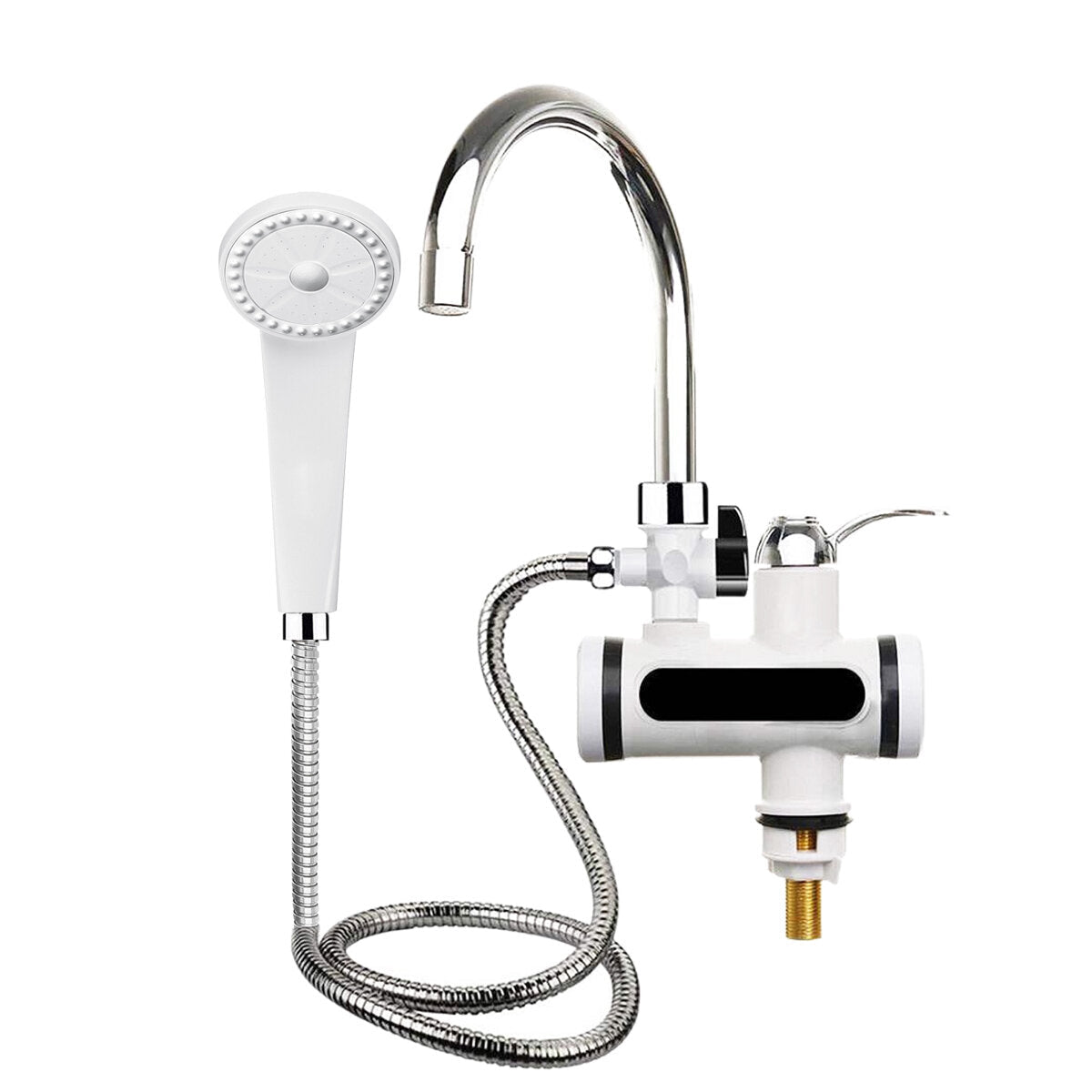 360 Electric Heater LED Tap Faucet Hot Water Bathroom Kitchen Fast Instant Heat
