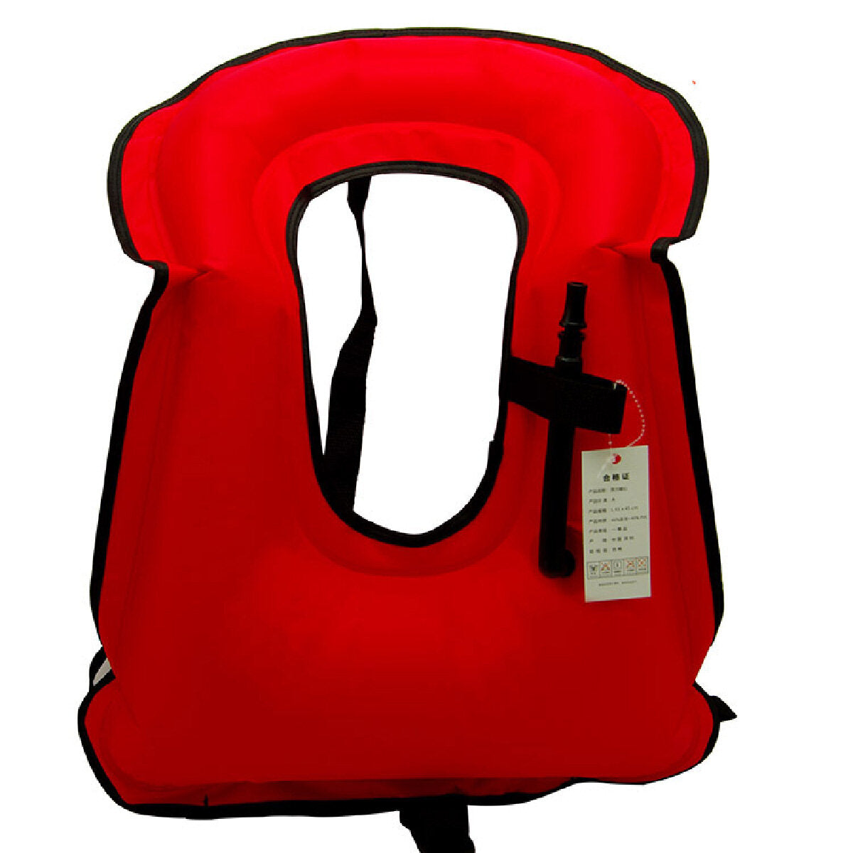 Adult Inflation Life Jacket Portable Snorkel Swim Vest for Snorkeling Swimming Diving Safety