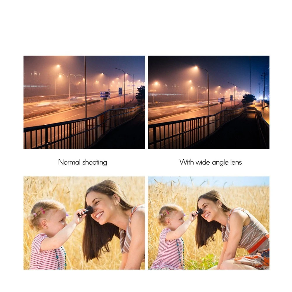 3-in-1 Clip-on Smartphone Fill Light & Phone Camera Lens Kit