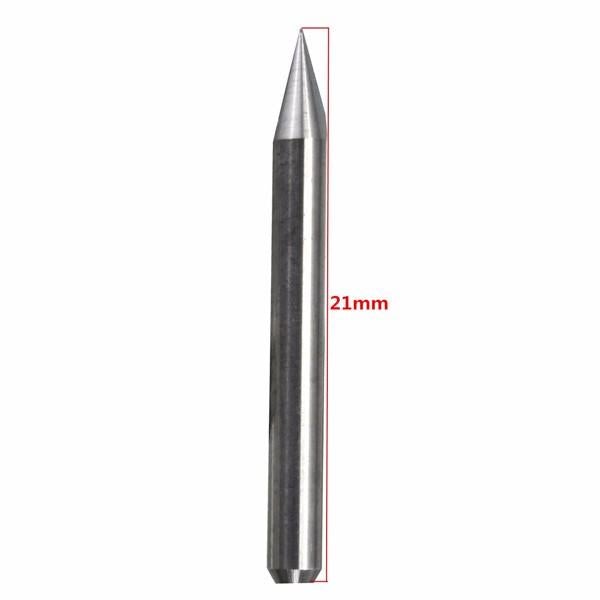 10Pcs 0.1mm 30Degree Carbide PCB Board Engraving Bits CNC Router Tool V-shape