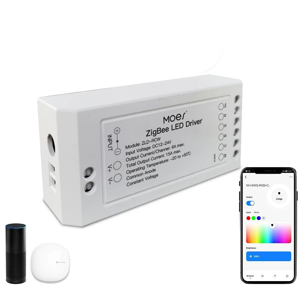 Smart Dimmer Module Switch RGB CCT for LED Strip App Control with Alexa Goolge Home