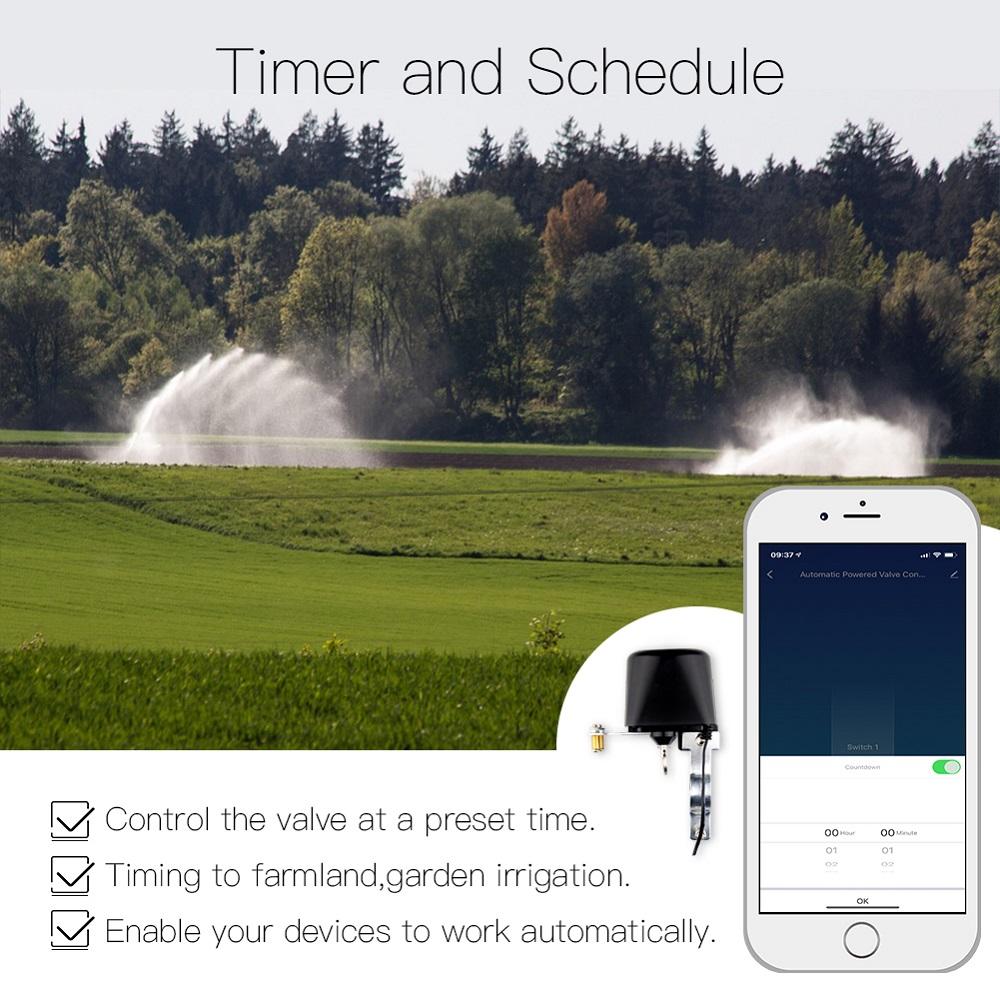 Smart Gas Water Val ve Controller App Remote Control Echo Plus Voice Controller Switch Work with Alexa Google Home