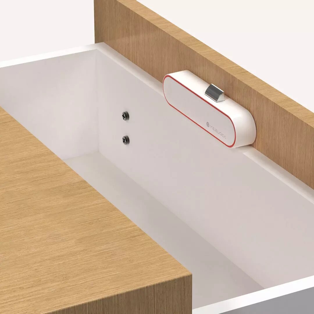 Smart Drawer Lock Keyless Bluetooth 5.1 APP Remote Control Cabinet Switch File Security Drawer Switch Anti-Theft Stealth Lock For Home Office