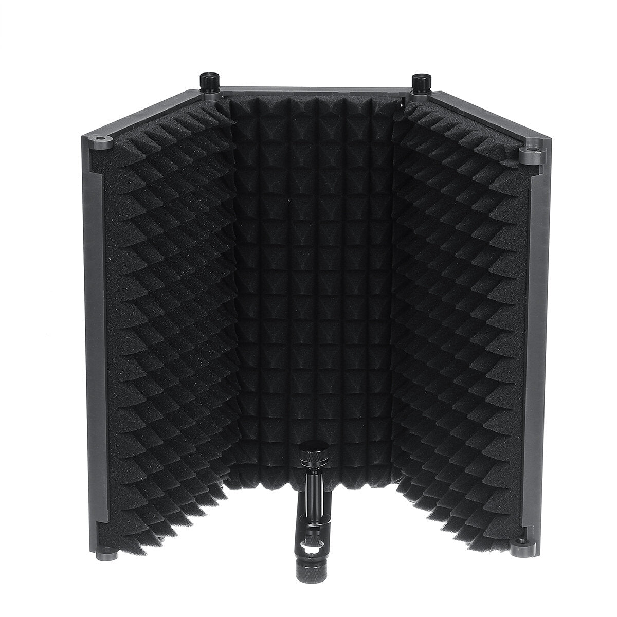 3 Plate Foldable Recording Microphone Wind Screen Board Isolation Shield For Studio Equipment