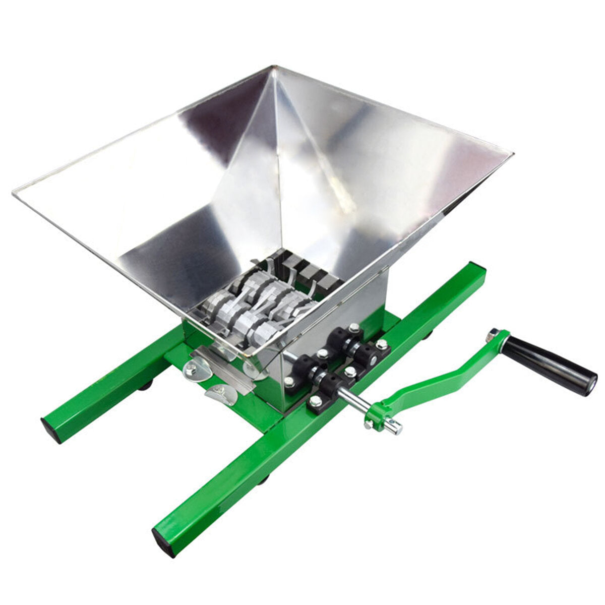7L Manual Fruit Crusher Steel Fruit and Apple Scratter Pulper for Cider Alcohol Shredder