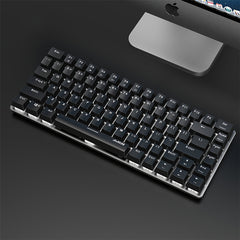 82 Keys Wireless Mechanical Keyboard USB Wired / Bluetooth 5.0 Dual Mode Red Switch Blue Backlight Gaming Keyboard For Computer PC Laptop Gamer