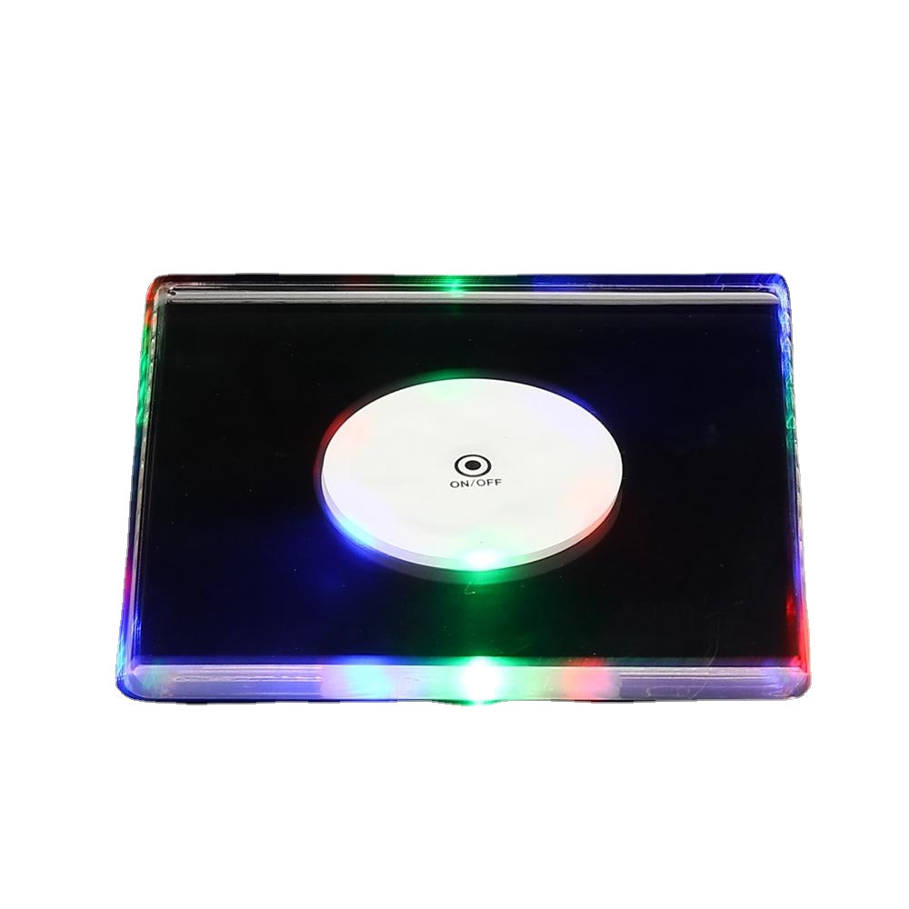 LED Night Light Color Bottle Cup Mat Sticker Club Cocktail Party Pad Holder Square