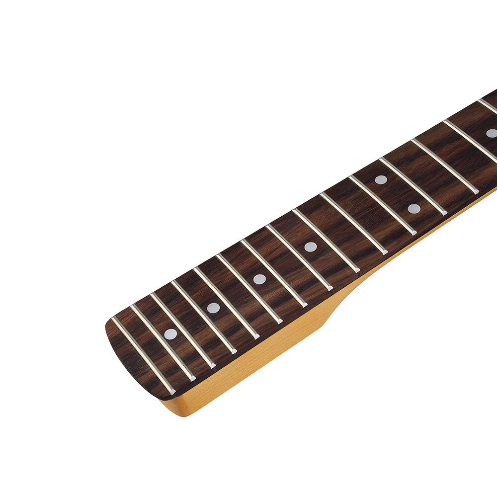 Matte Yellow Electric Guitar Neck 22 Frets Fingerboard Maple Neck Replacement for ST Strat Guitar Parts Accessories