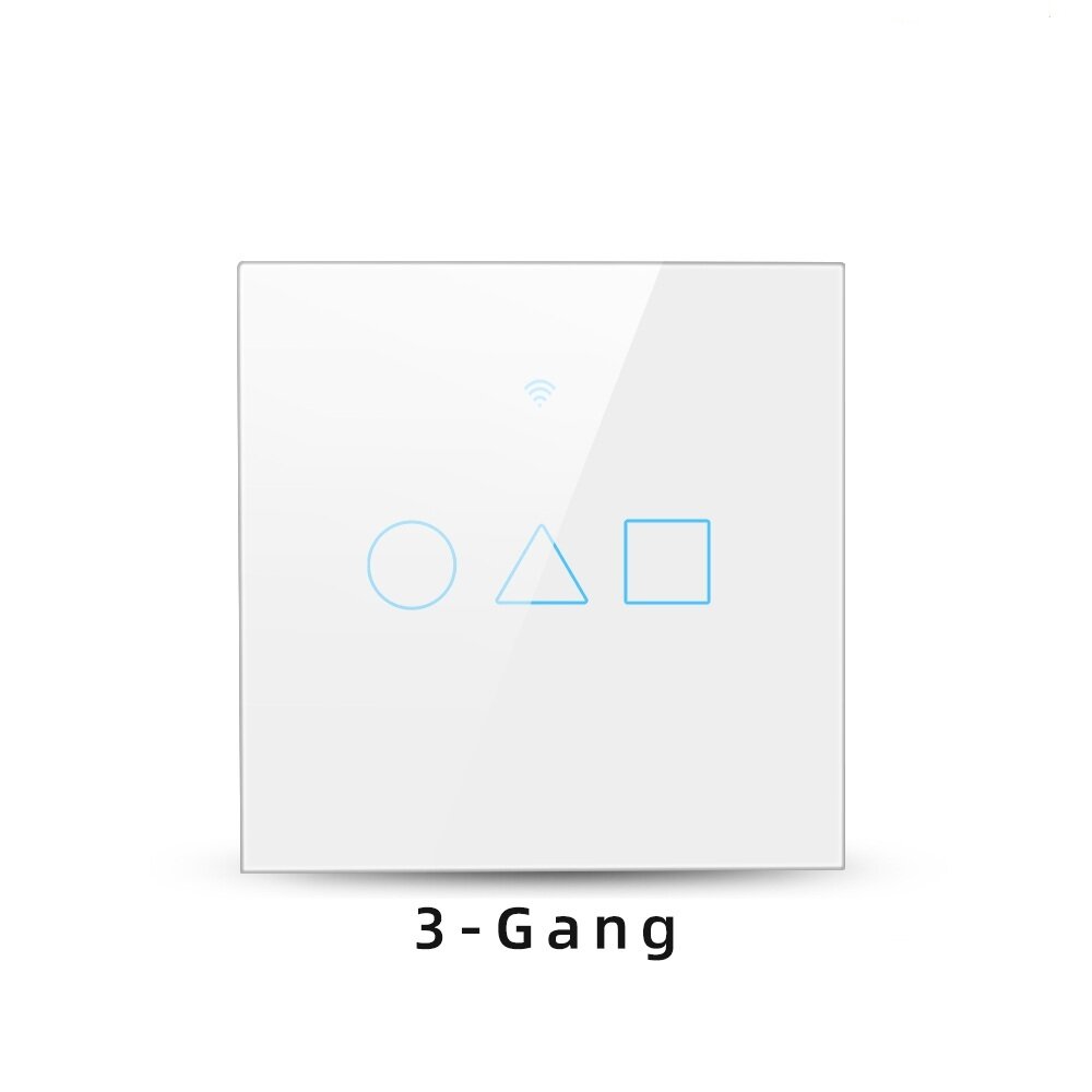 Smart Wall Light Switch LCD Touch Screen Tuya WiFi And 433Mhz Universal Remote Control Works With Alexa Google Home