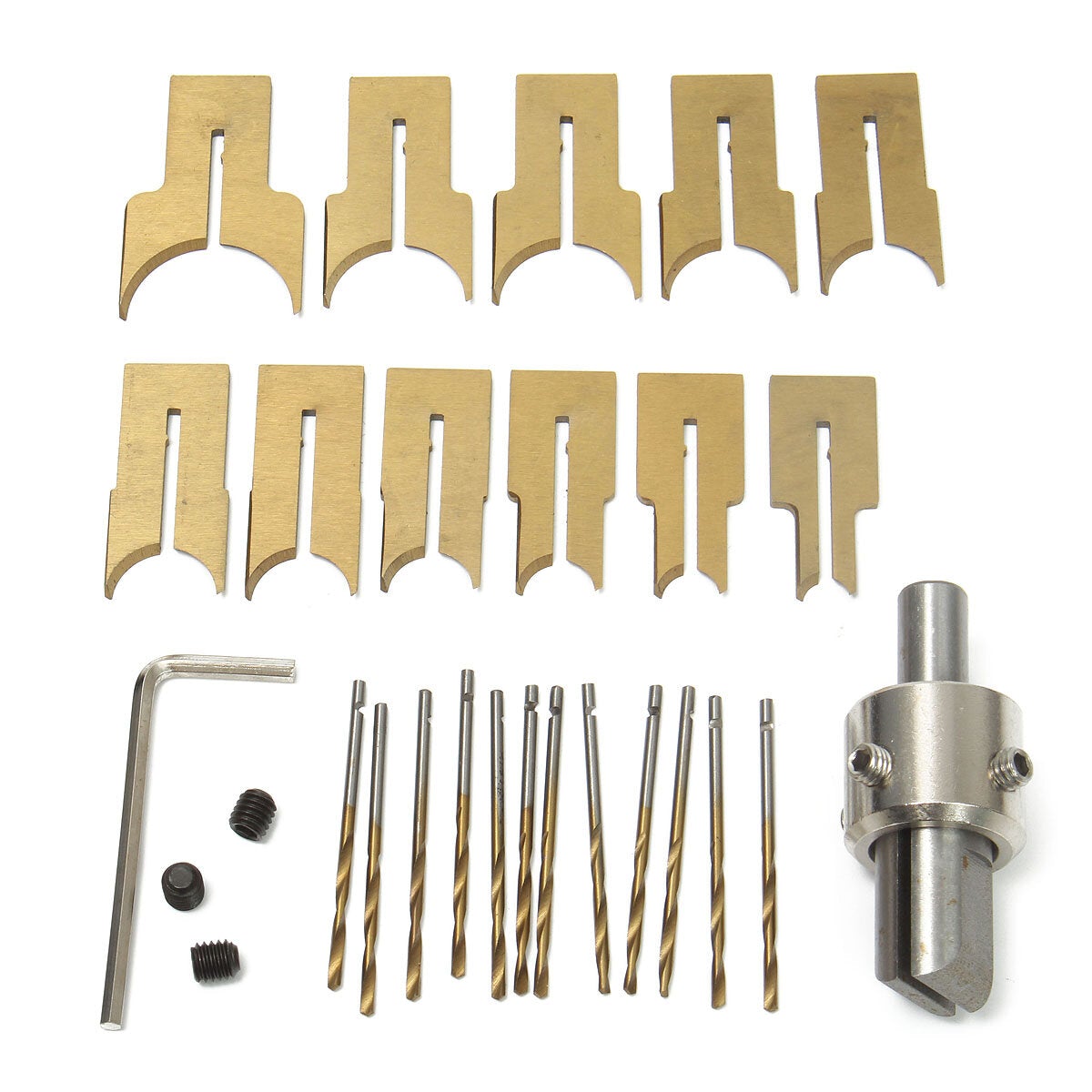 24pcs 6-25mm Alloy Ball Cutter Drilling Wooden Beads Drill Rotary Bead Molding Tool
