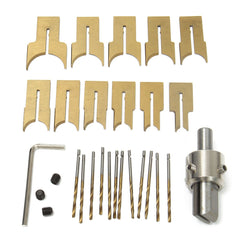 24pcs 6-25mm Alloy Ball Cutter Drilling Wooden Beads Drill Rotary Bead Molding Tool