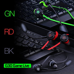 Game Live in-ear Wired Gaming Super Bass Earphones Microphone Built-in Game DSP Sound Card Type-c Plug