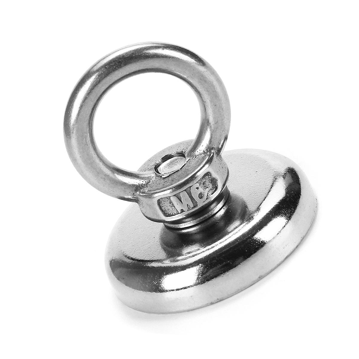 80/150/250KG Salvage Neodymium Recovery Magnet With Hook for Hunting Diving Fishing
