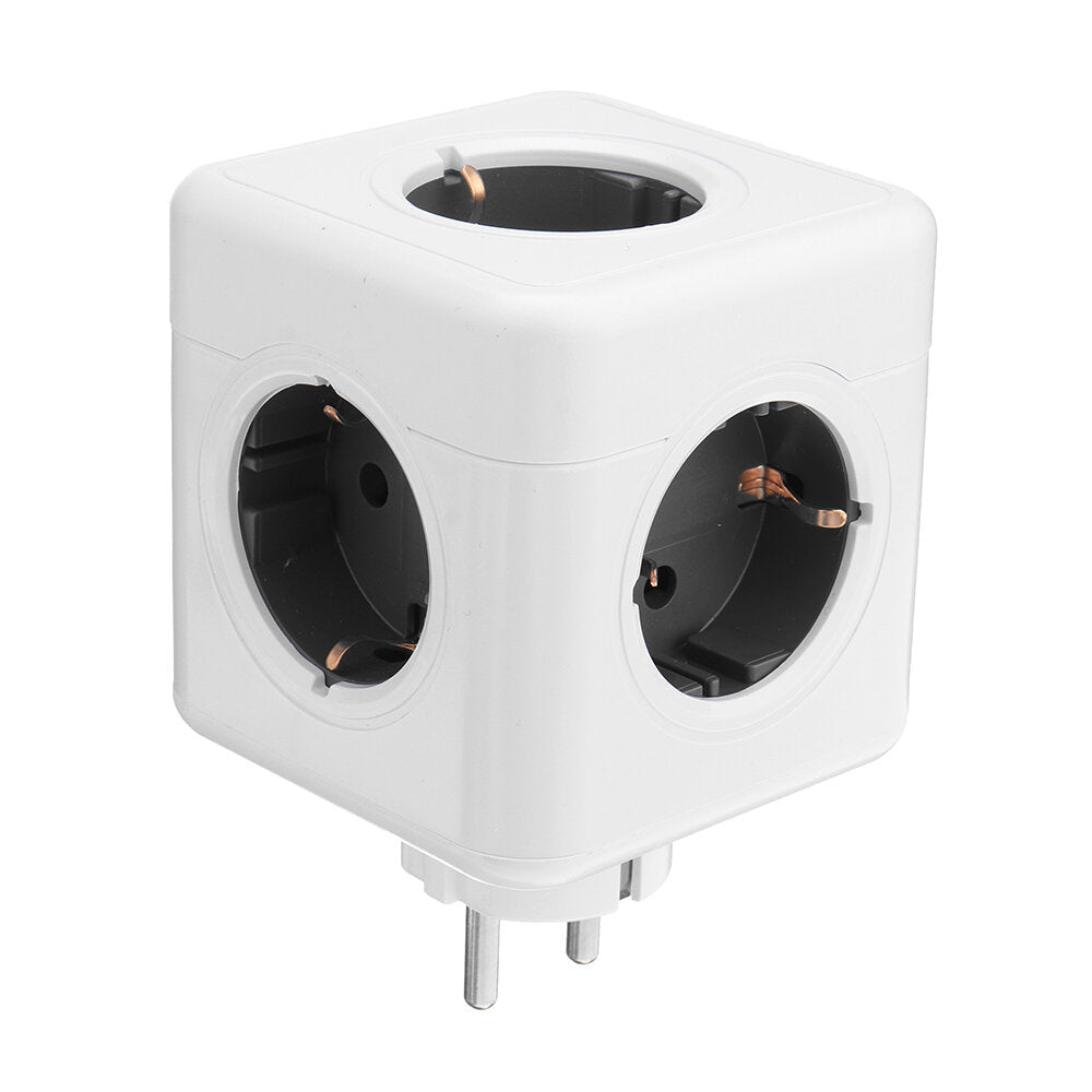 Grey Charging Dock Original PowerCube Socket EU Plug 5 Outlets Adapter 16A 250V 3680W Power Cube