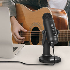 USB Condenser Microphone Gaming Streaming Podcasting Recording for Computer PC