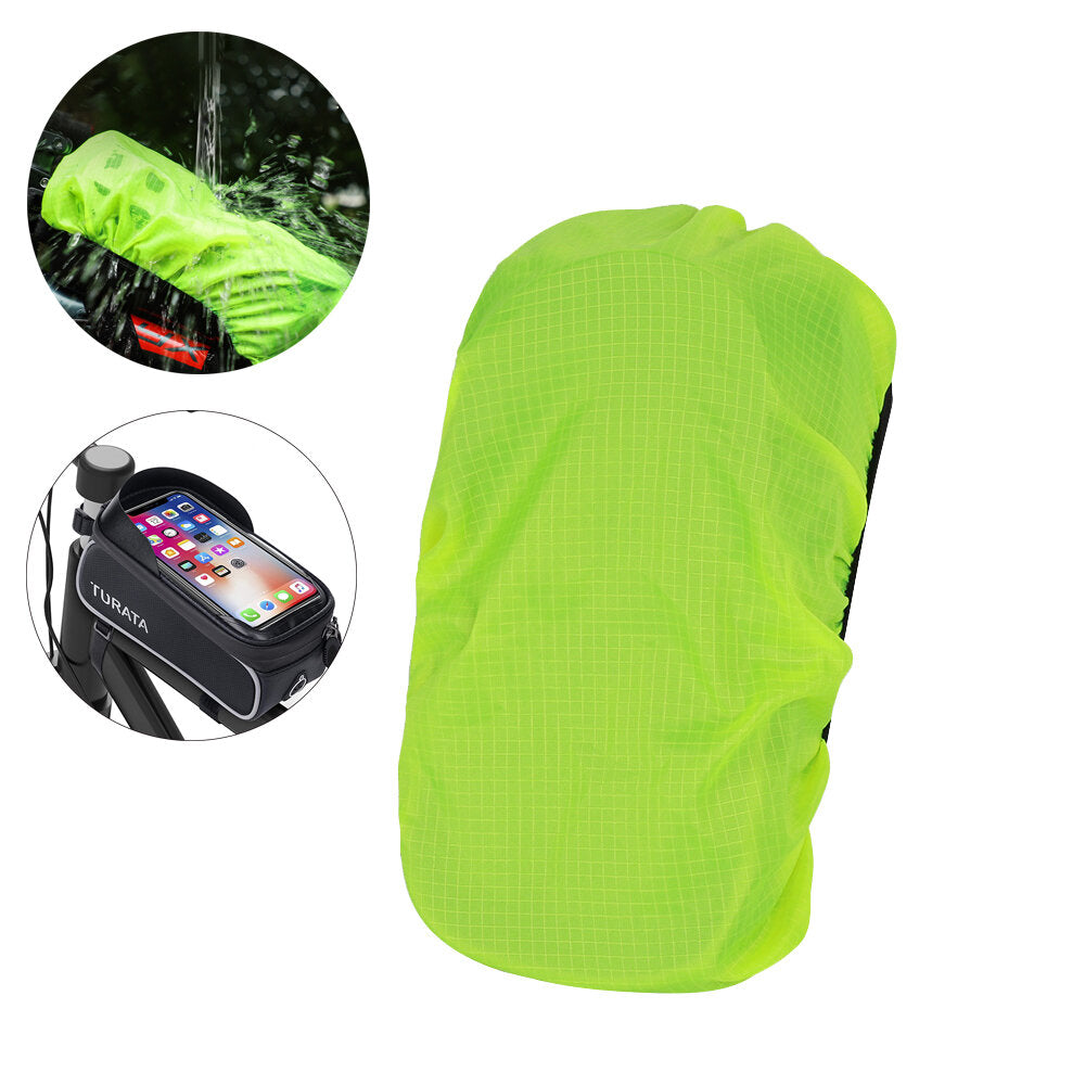 Bicycle Front Frame Bag Rain Cover Waterproof Bike Touch Screen Sun Visor Phones Bag Protector