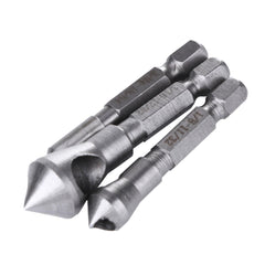 3pcs Countersink Drill Bit HSS Deburring Drill Bit Metal Tool