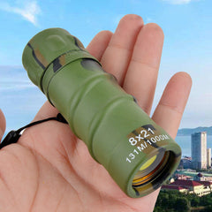 8x21 Portable Lightweight MonocularTravel Outdoor Camping Night Vision HD Optical Lens Monocular Telescope