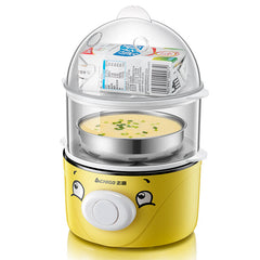 Egg Bolier 360W Double Layers Egg Steamer Automatic Egg Custard Machine Household Breakfast