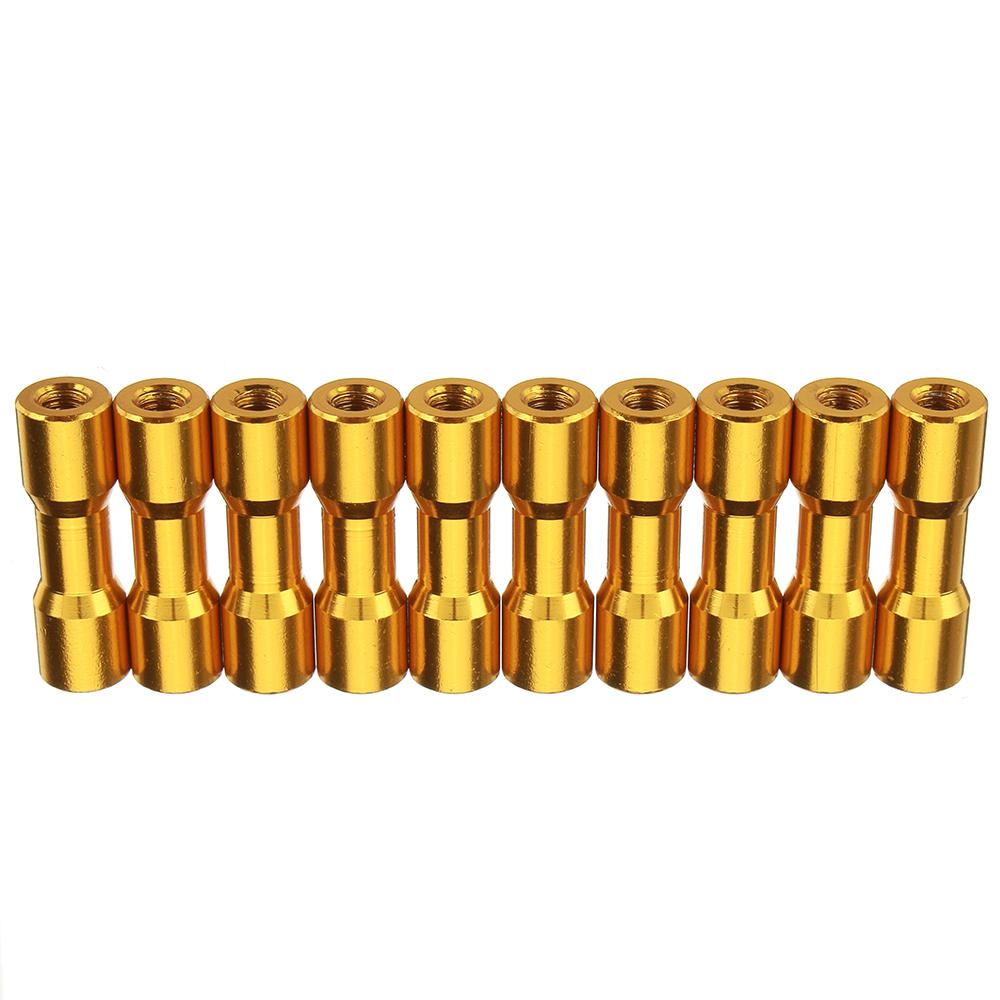 M3AS11 10Pcs M3 20mm Aluminum Alloy Standoff Spacer Round Column MultiColor Smooth Surface