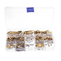 M3BH5 300Pcs M3 Brass Hex Column Standoff Support Spacer Pillar For PCB Board Screw Nut Assortment Set