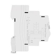 WiFi Smart Light Control Switch AC 110V 220V 16A 18mm Single Phase Digital Timer Remote with Energy Monitoring