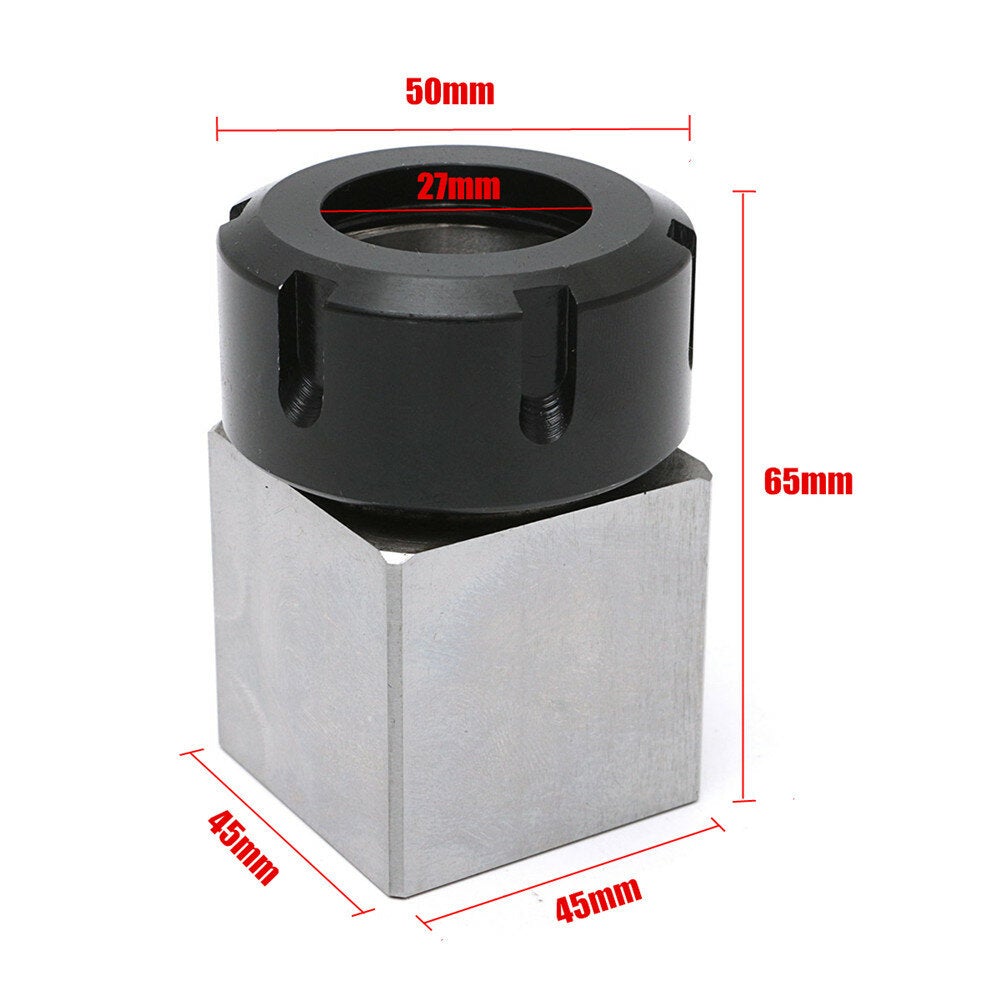 Hard Steel Square Collet Chuck Block CNC Lathe Tool Holder