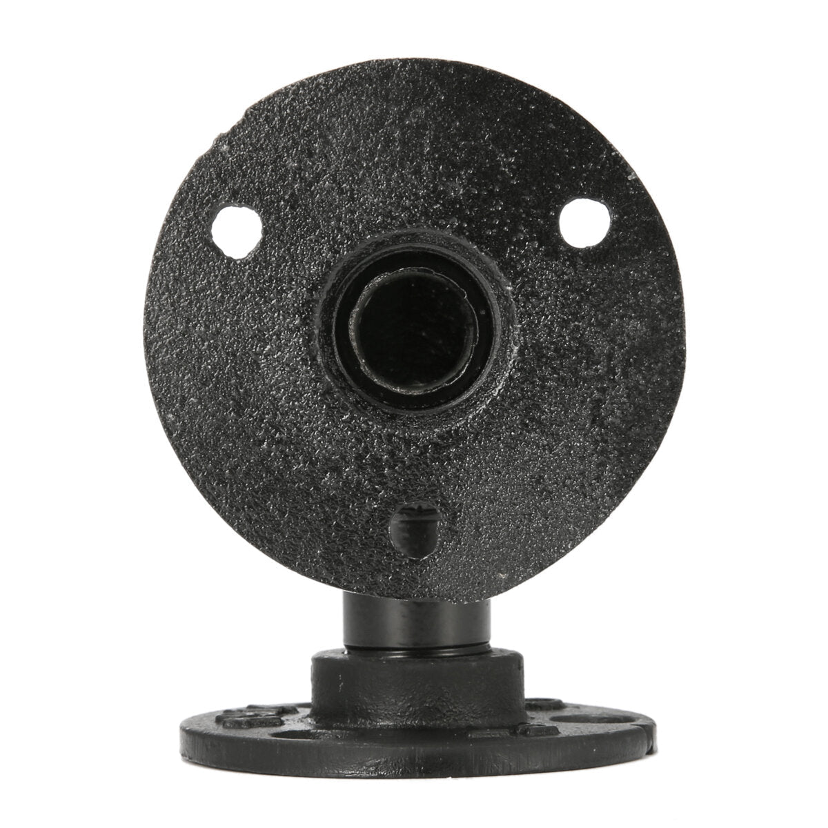 2Pcs Industrial Black Iron Pipe Shelf Bracket Wall Mounted Board Support Holder