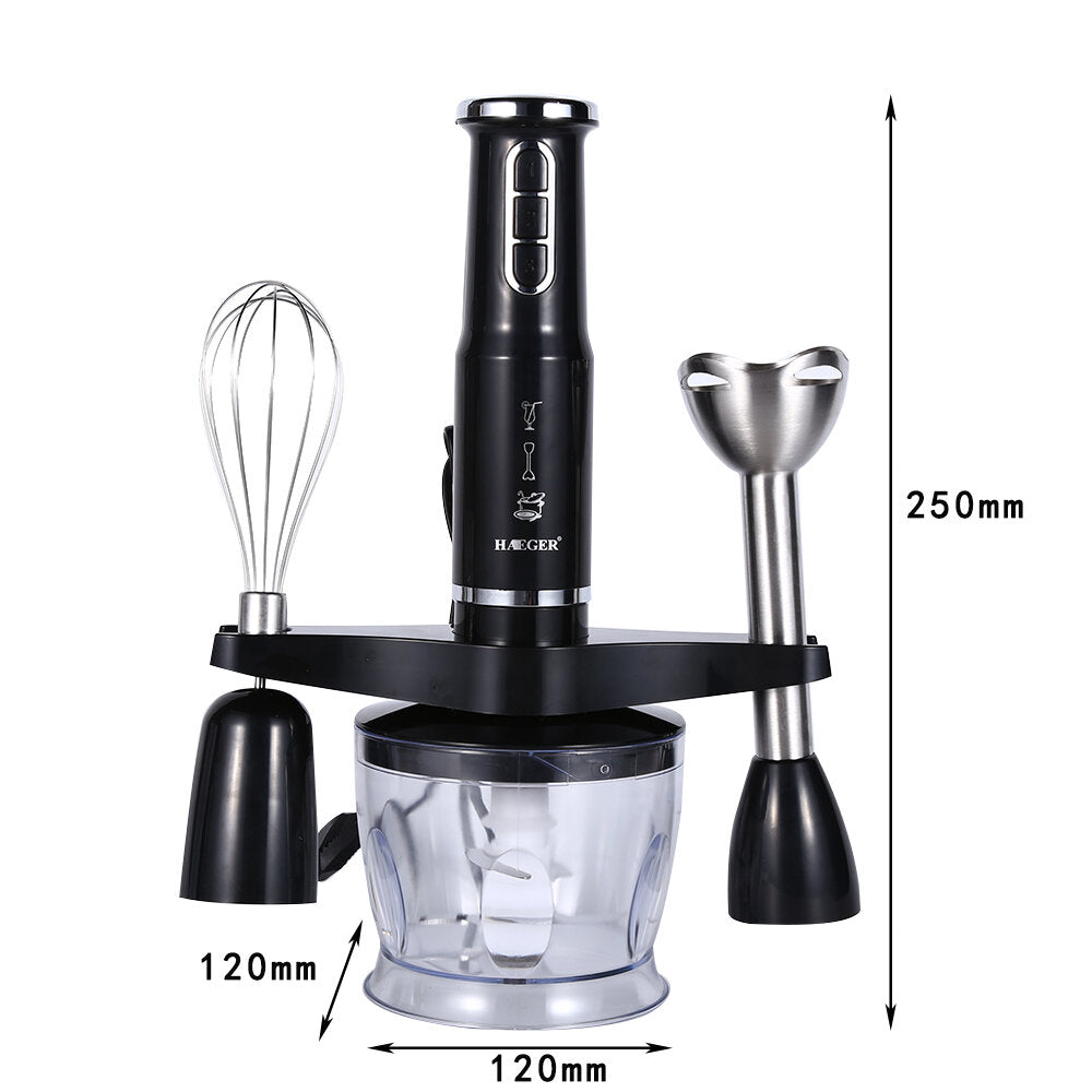600W Electric Multifunctional Handheld 3 in1 Blender Chopper Cup Fruit Vegetable Hand Mixer for Food Processor