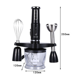 600W Electric Multifunctional Handheld 3 in1 Blender Chopper Cup Fruit Vegetable Hand Mixer for Food Processor