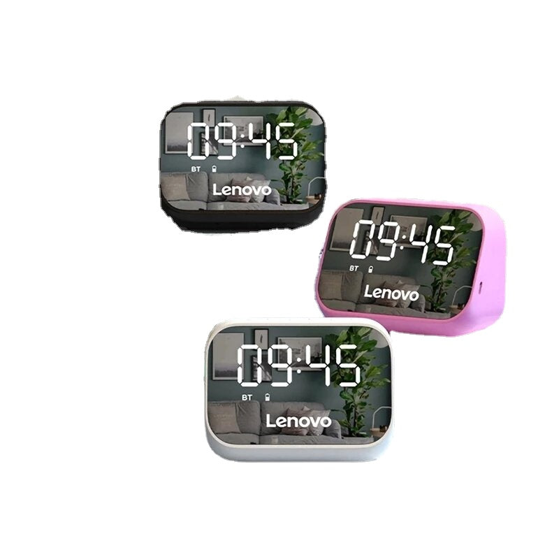 Speaker Alarm Clock Mirror Wireless Bluetooth Speaker LED Digital Stereo Desktop