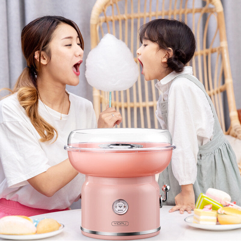 Electric DIY Cotton Candy Maker 500W 300ml Portable Cotton Sugar Floss Machine Household