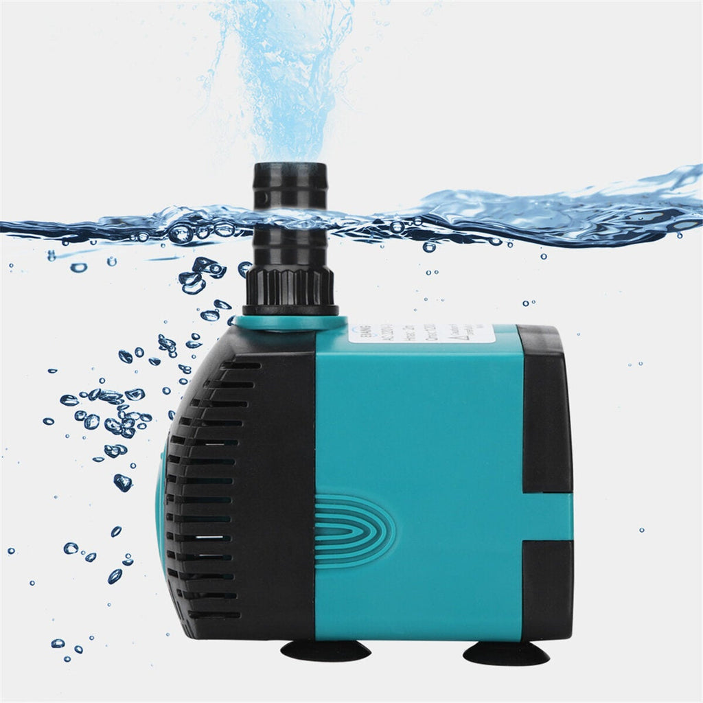 110V Ultra-Quiet Submersible Water Fountain Pump Filter Fish Pond Aquarium Water Pump Tank Fountain