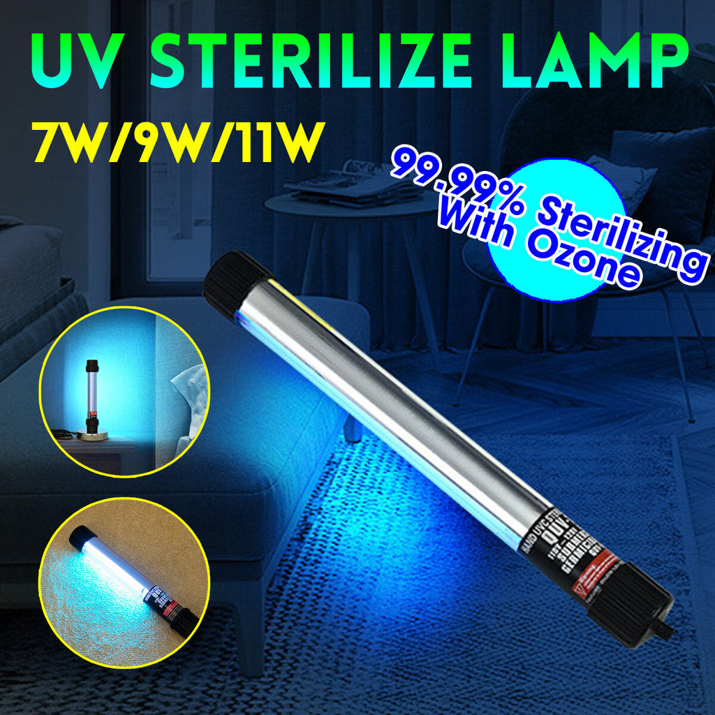7W-11W UVC Ozone UV Blue-ray Germicidal Lamp Tube Sterilizer Disinfection Light Lamp UVC Germicidal Lamp Sterilizer