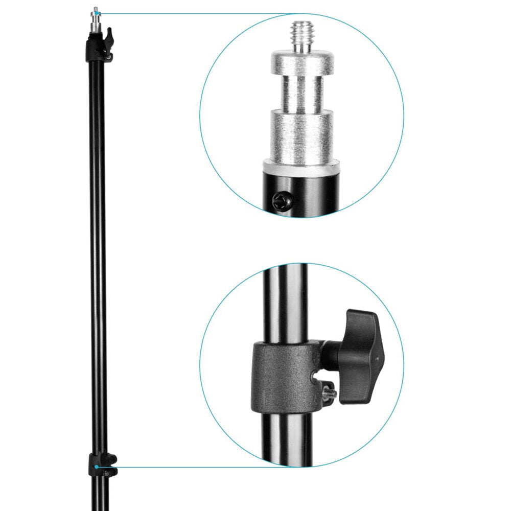 Bi-color 660 LED Video Light With Lighting Stand Kit 3200-5600K CRI 96+ Dimmable Lamp with U Bracket for Studio Photography Video Shooting 2 Pieces