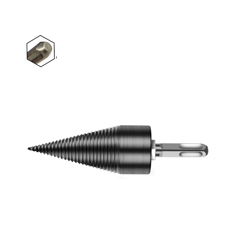 32-45mm Kindling Firewood Splitter Drill Bit Split Wood for Electric Hammer