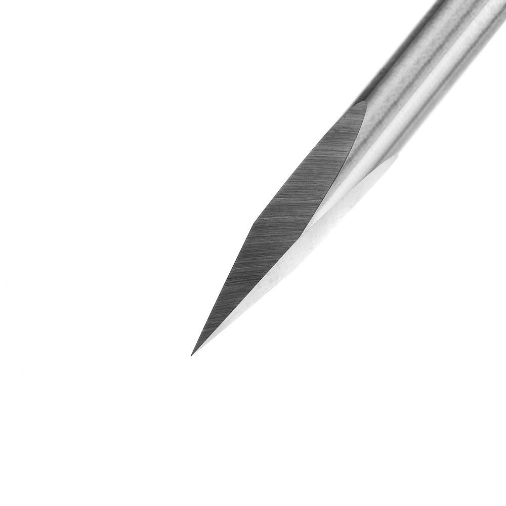 5pcs 6mm Shank 0.1mm Tip 20 Degree Tungsten Steel Engraving Bit CNC Tool