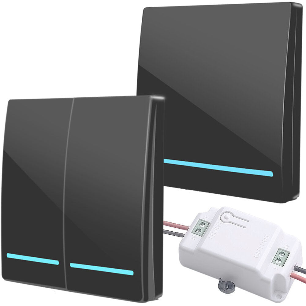 Wireless Wall Switch Smart LED Indicator 1/2/3 Gang 433Mhz Wall Touch Light Switch For Smart Home