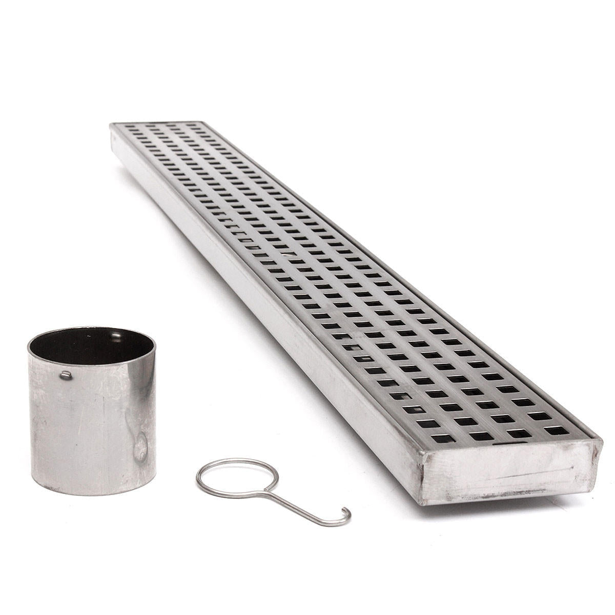 Stainless Steel Tile Insert Linear Shower Grate Bathroom Floor Drain Channel